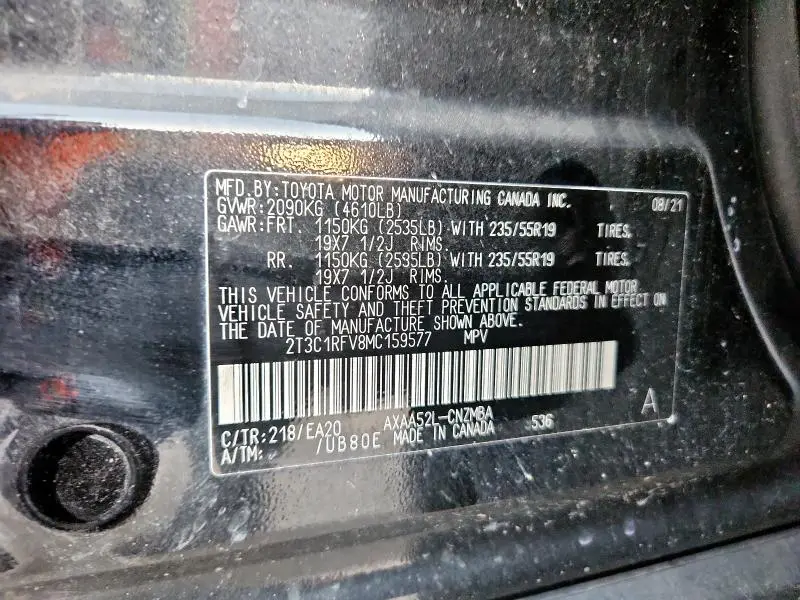 2021 TOYOTA RAV4 XLE PREMIUM  