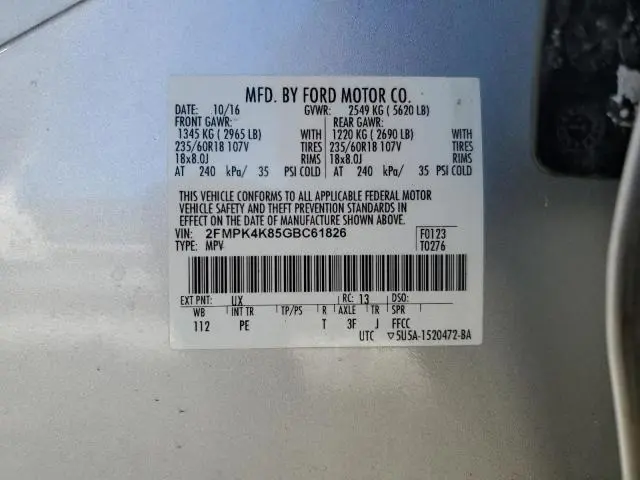 2016 FORD EDGE TITANIUM  