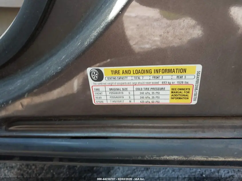 2011 BUICK ENCLAVE 1XL