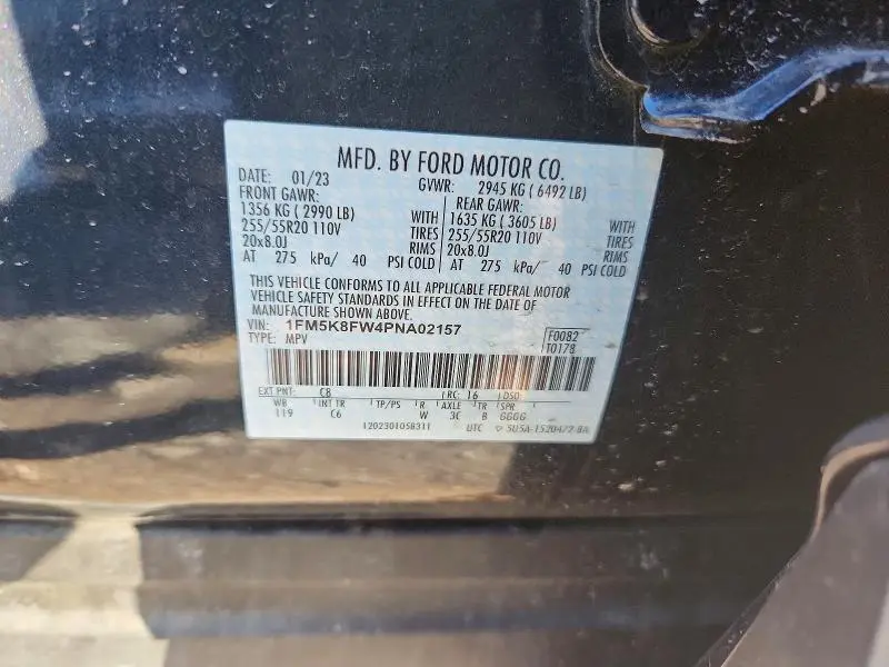 2023 FORD EXPLORER LIMITED  