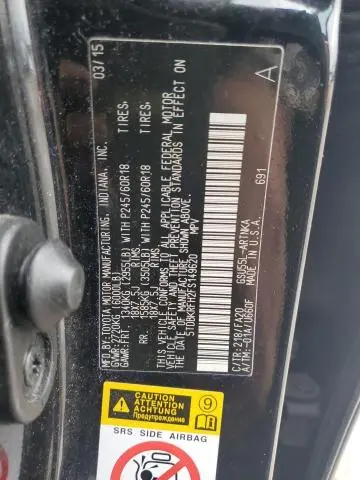 2015 TOYOTA HIGHLANDER LE  