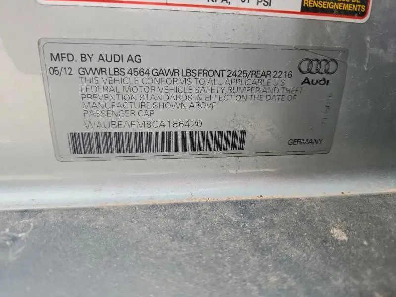 2012 AUDI A3 PREMIUM  