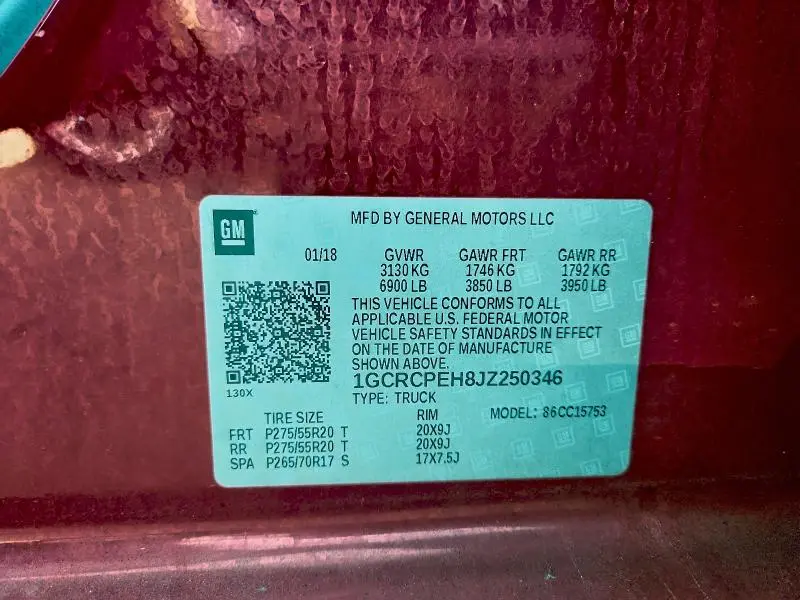 2018 CHEVROLET SILVERADO C1500 CUSTOM  