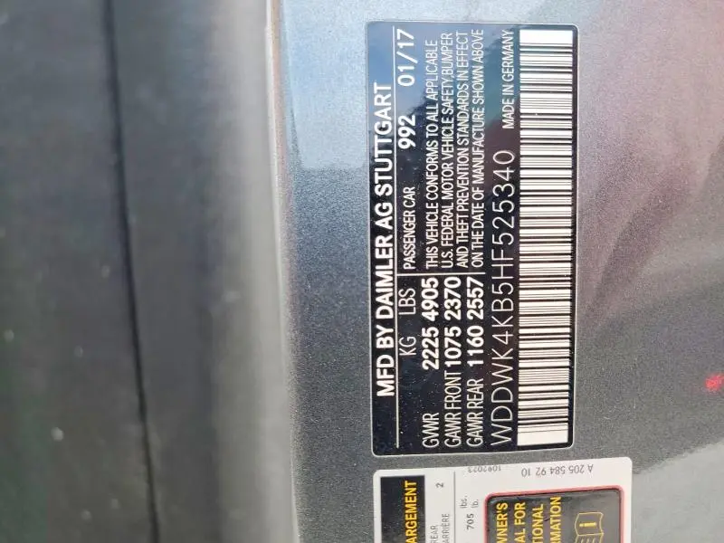 2017 MERCEDES-BENZ C 300 4MATIC  