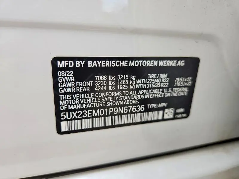 2023 BMW X7 XDRIVE40I  