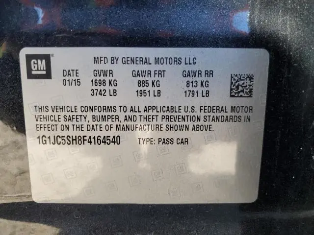 2015 CHEVROLET SONIC LT  