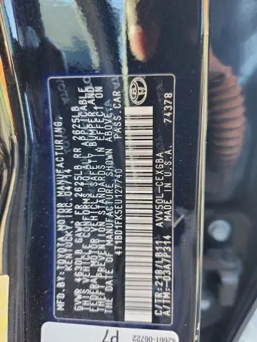 2014 TOYOTA CAMRY HYBRID  