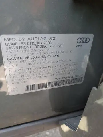 2021 AUDI Q3 PREMIUM PLUS 40  