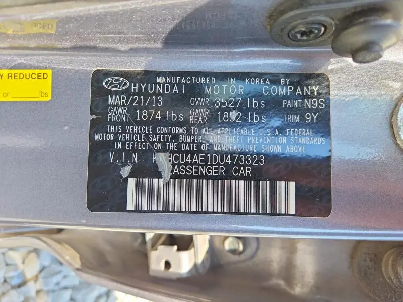 2013 HYUNDAI ACCENT GLS  