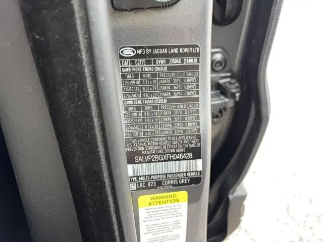 2015 LAND ROVER RANGE ROVER EVOQUE PURE PLUS  