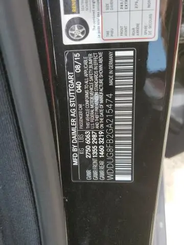 2016 MERCEDES-BENZ S 550 4MATIC  