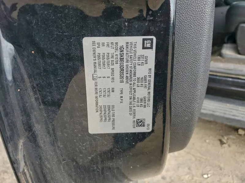 2013 CHEVROLET TAHOE K1500 LT  