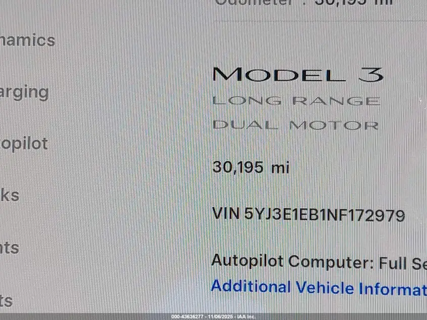 2022 TESLA MODEL 3 LONG RANGE DUAL MOTOR ALL-WHEEL DRIVE