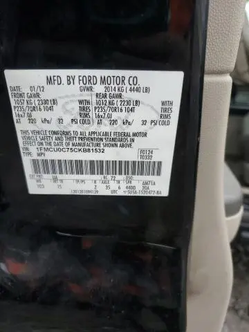 2012 FORD ESCAPE XLS  