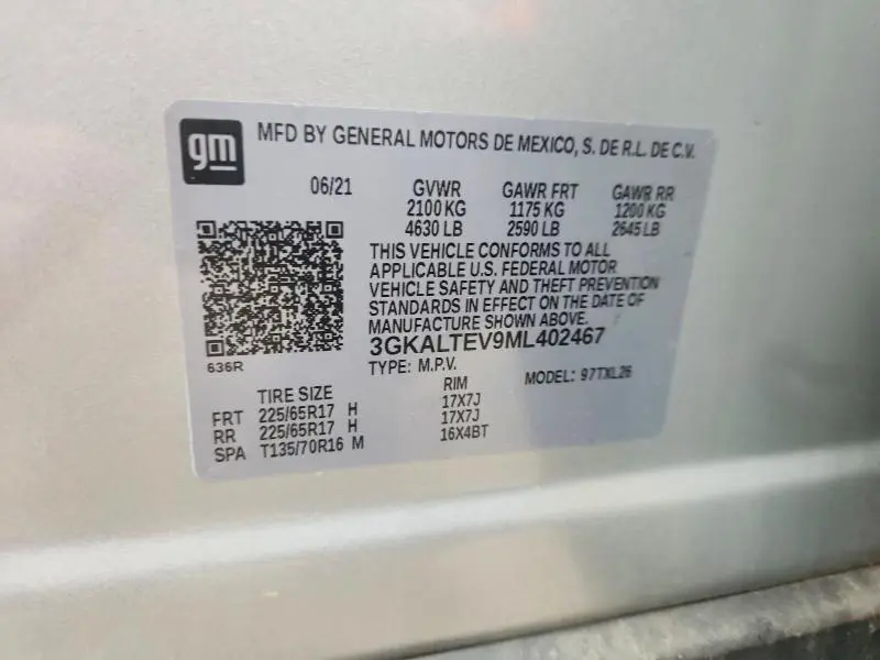 2021 GMC TERRAIN SLE  