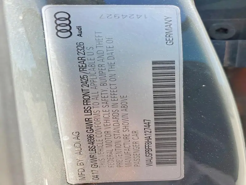 2017 AUDI A3 E-TRON PRESTIGE  