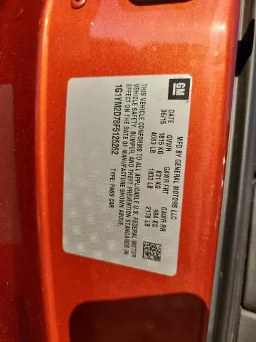 2015 CHEVROLET CORVETTE STINGRAY Z51 3LT  