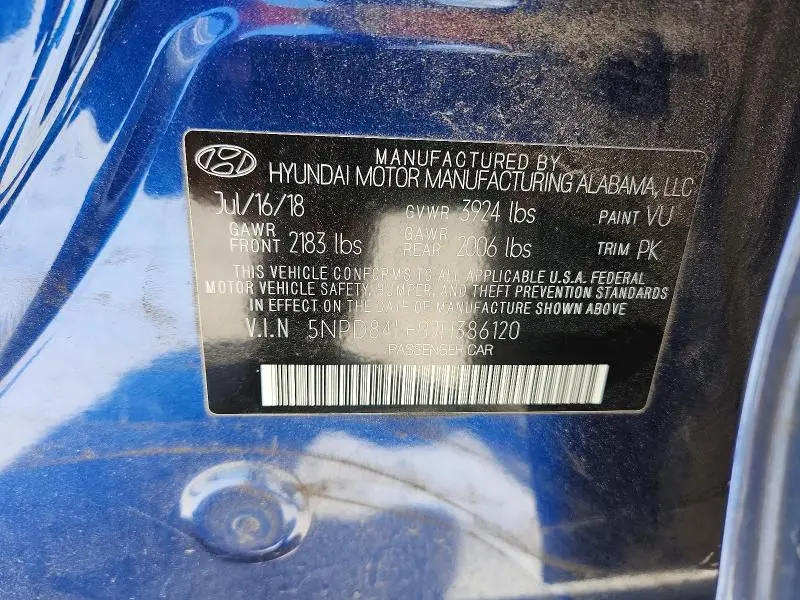 2018 HYUNDAI ELANTRA VALUE EDITION  