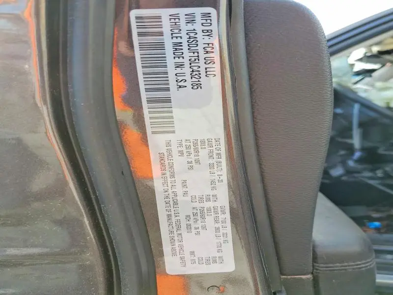 2020 DODGE DURANGO SSV  