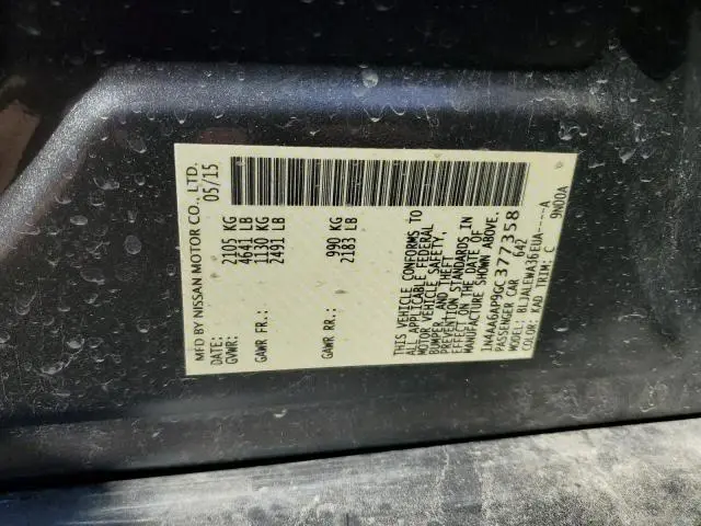 2016 NISSAN MAXIMA 3.5S  