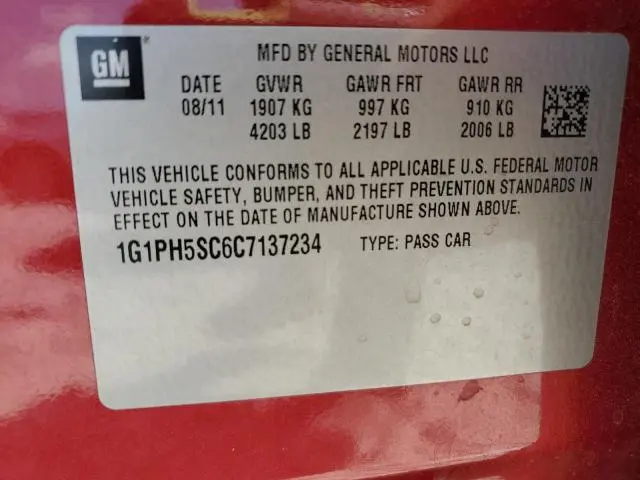 2012 CHEVROLET CRUZE LTZ  