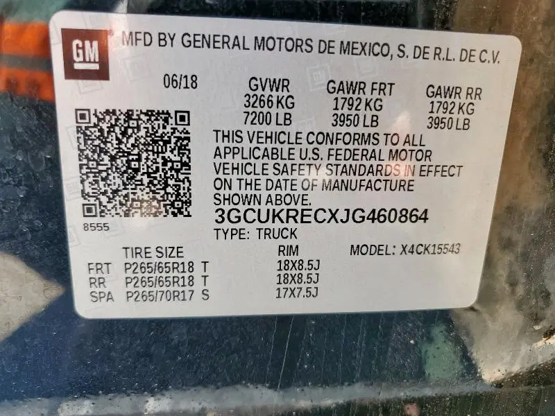 2018 CHEVROLET SILVERADO K1500 LT  