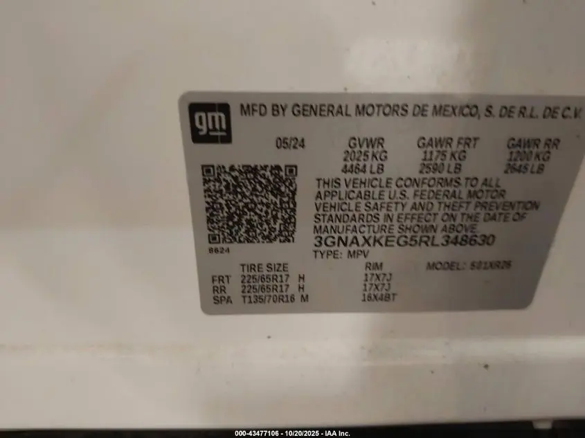 2024 CHEVROLET EQUINOX FWD LT