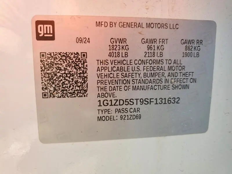 2025 CHEVROLET MALIBU LT  