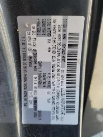 2017 TOYOTA YARIS IA   