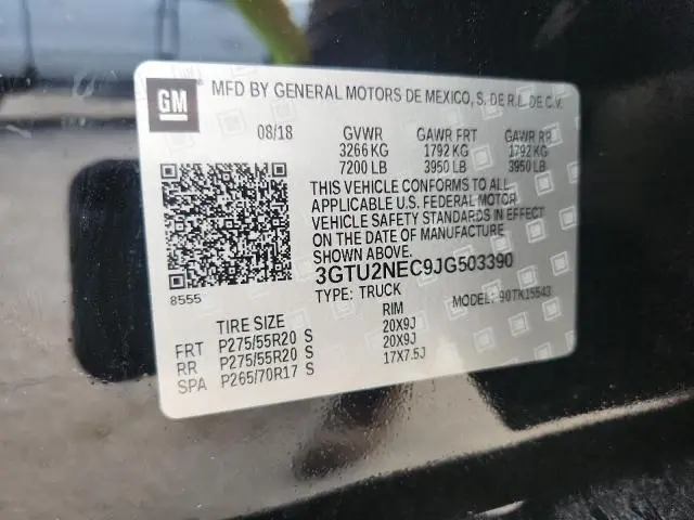2018 GMC SIERRA K1500 SLT  