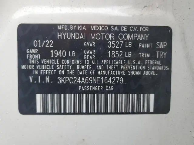 2022 HYUNDAI ACCENT SE  
