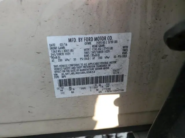 2016 LINCOLN MKX RESERVE