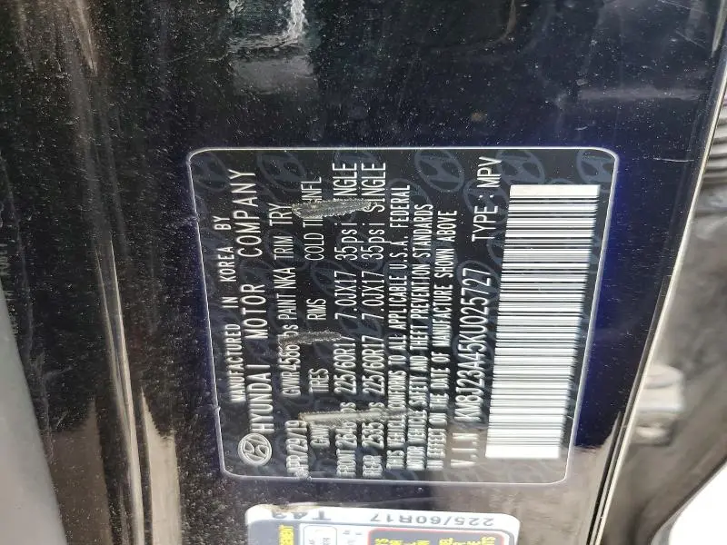 2019 HYUNDAI TUCSON SE  