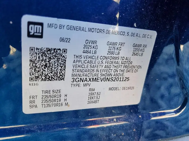 2022 CHEVROLET EQUINOX RS  