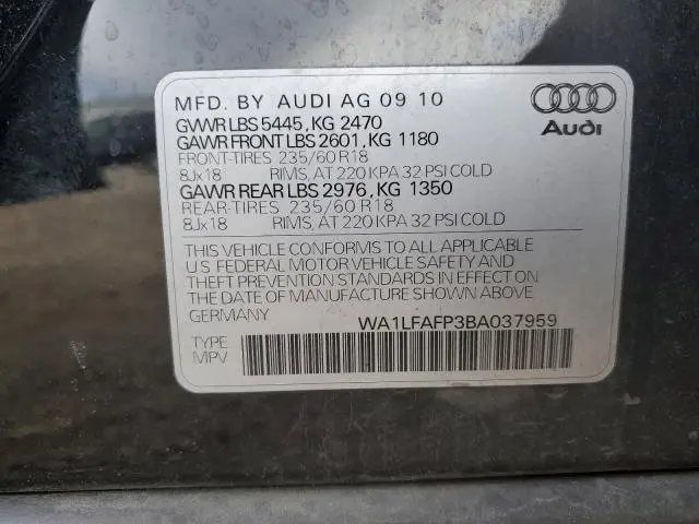 2011 AUDI Q5 PREMIUM PLUS  