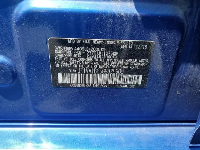 2016 SUBARU WRX 