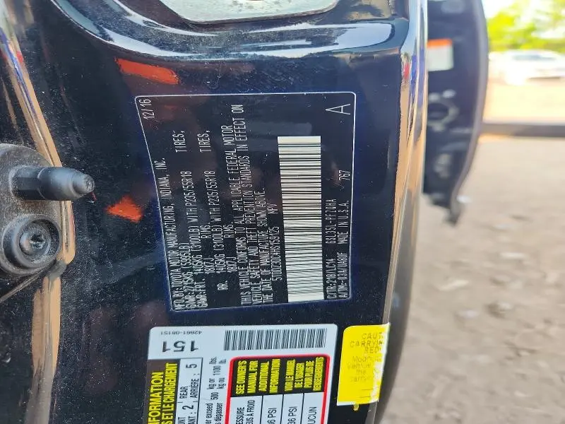 2017 TOYOTA SIENNA XLE 7-PASSENGER  