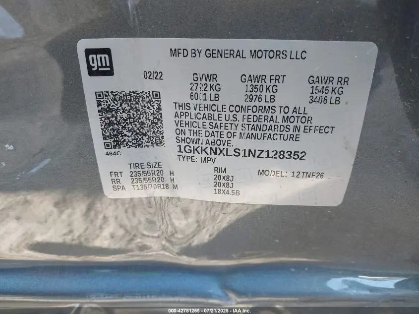 2022 GMC ACADIA AWD DENALI