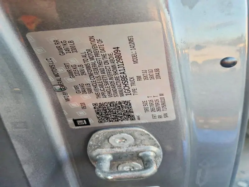 2018 CHEVROLET COLORADO   