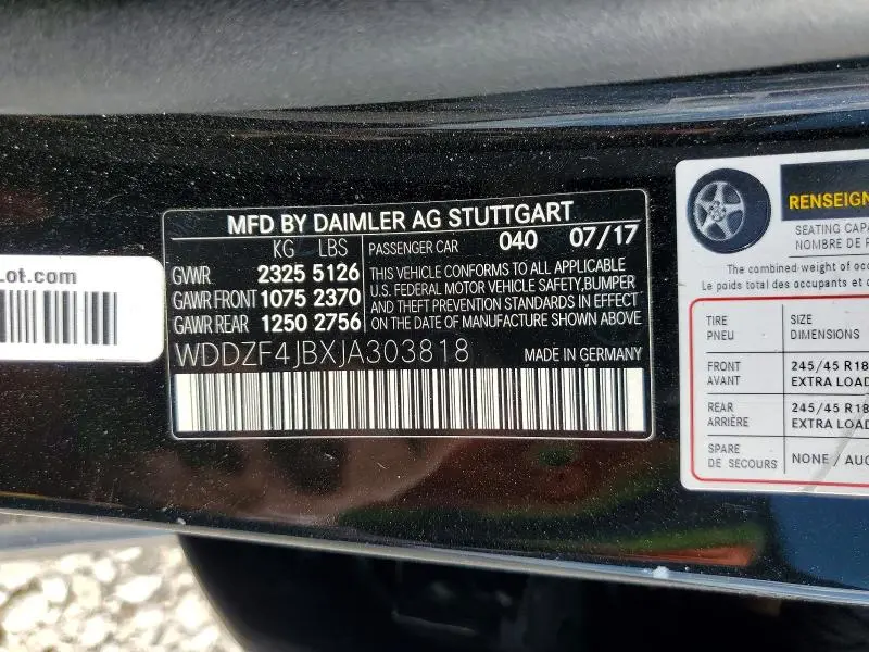 2018 MERCEDES-BENZ E 300  