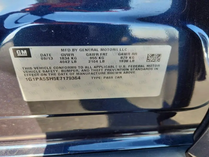 2014 CHEVROLET CRUZE LS  