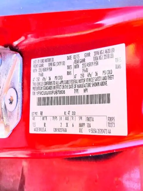 2015 FORD ESCAPE TITANIUM  