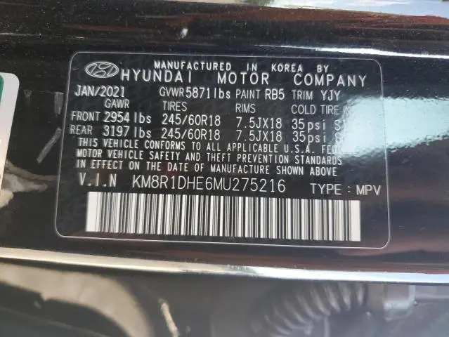 2021 HYUNDAI PALISADE SE  