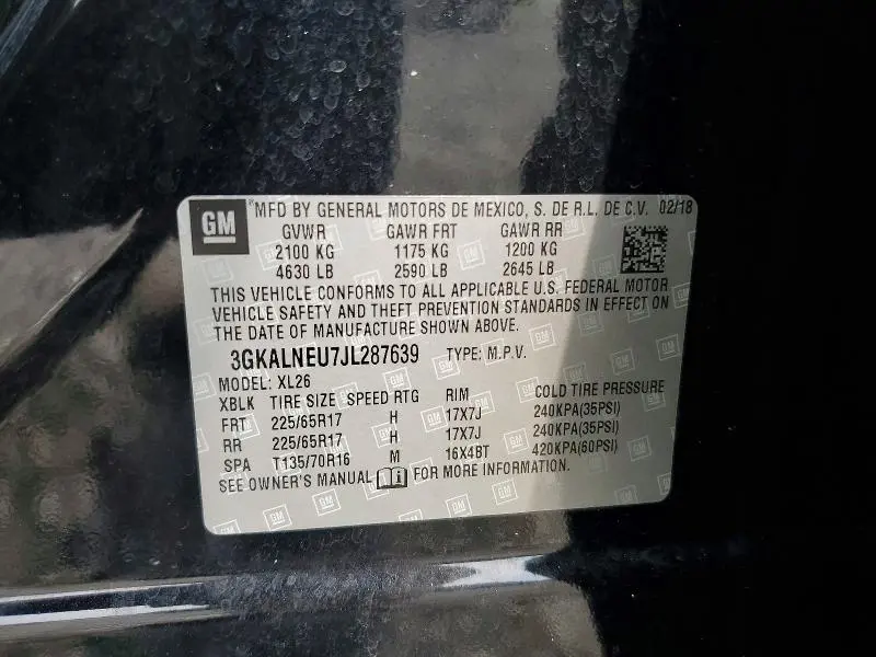 2018 GMC TERRAIN SLE  