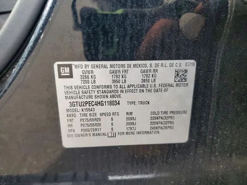 2017 GMC SIERRA K1500 DENALI  