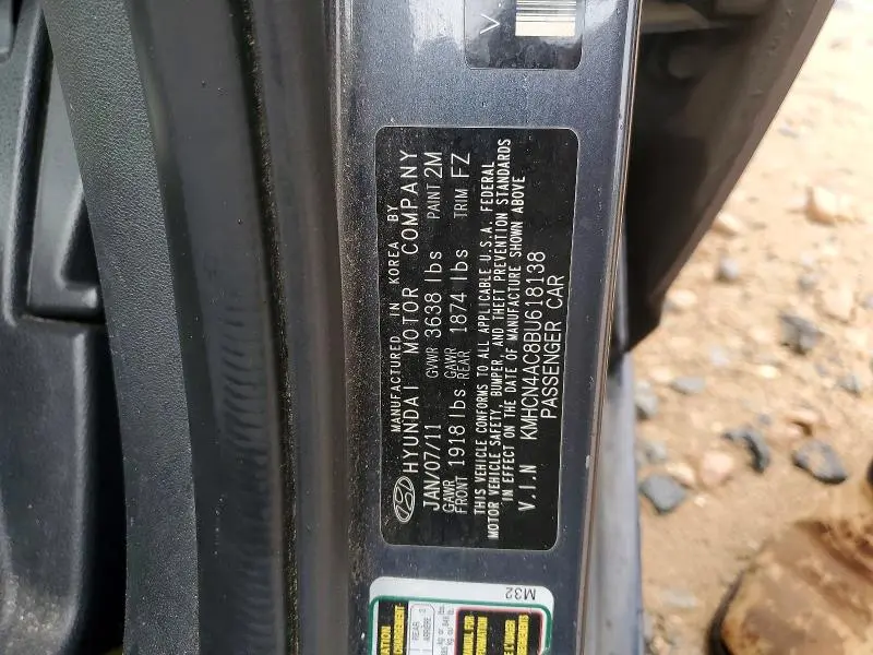 2011 HYUNDAI ACCENT GLS  