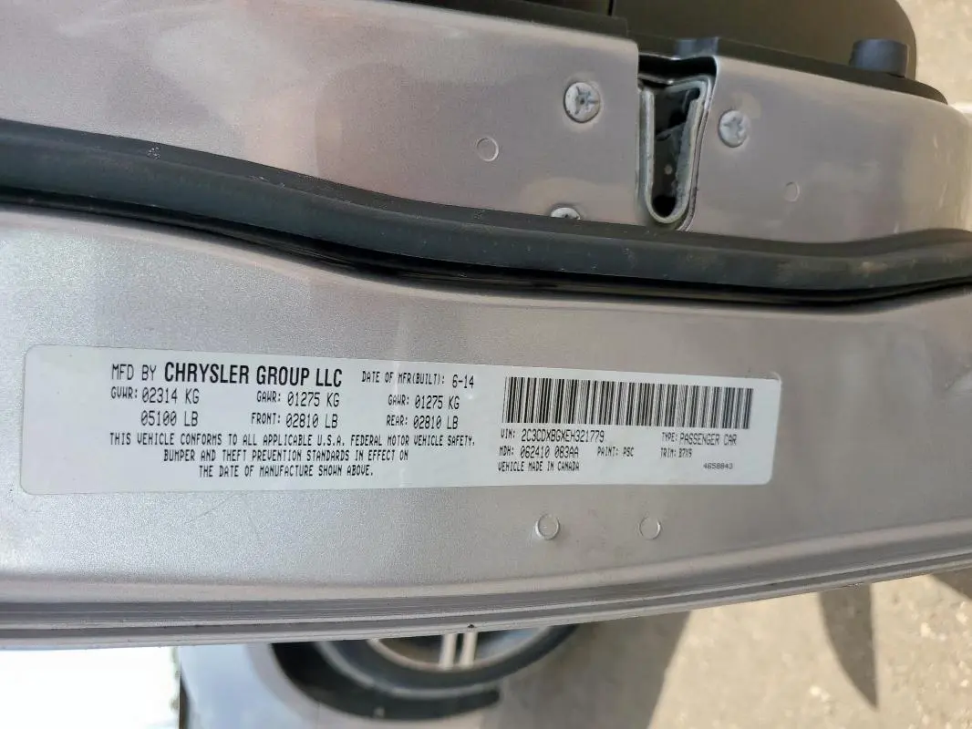 2014 DODGE CHARGER SE  