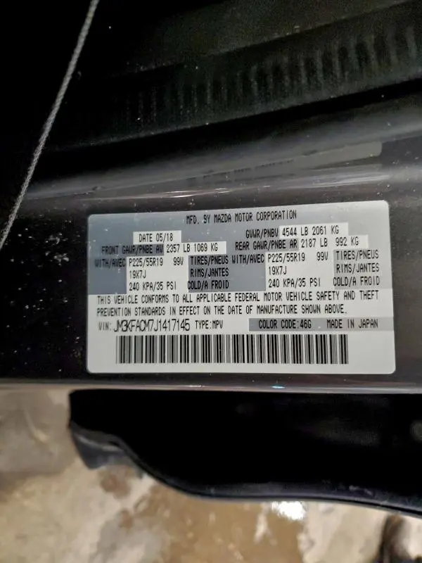 2018 MAZDA CX-5 TOURING  