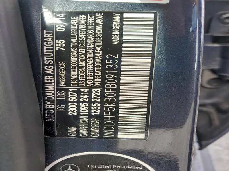 2015 MERCEDES-BENZ E 350  