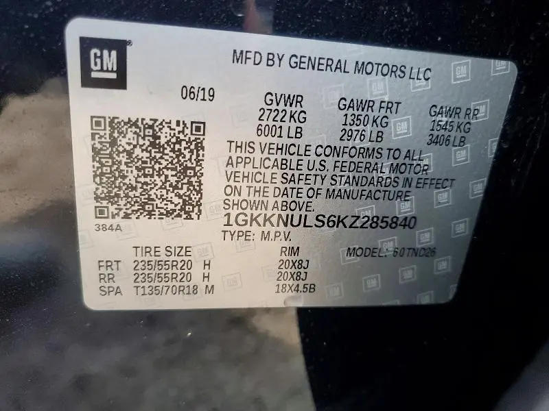 2019 GMC ACADIA SLT-1  